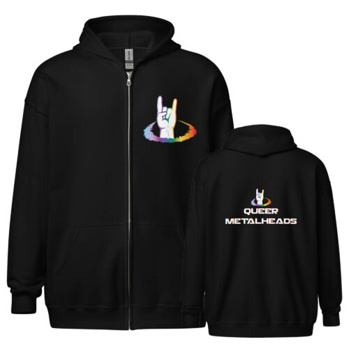 Queer Metalheads Unisex heavy blend zip hoodie