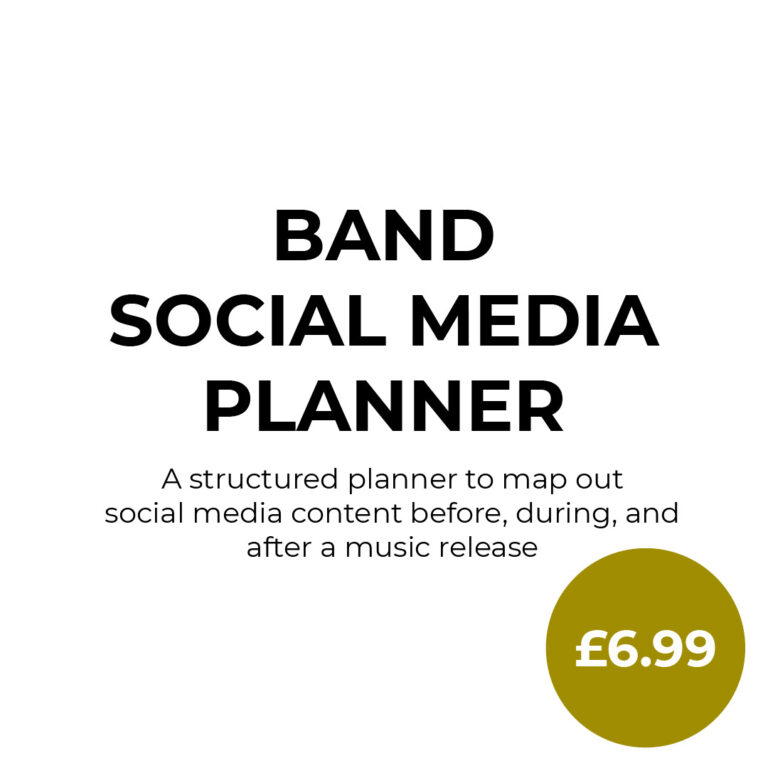 Band Social Media Planner Main