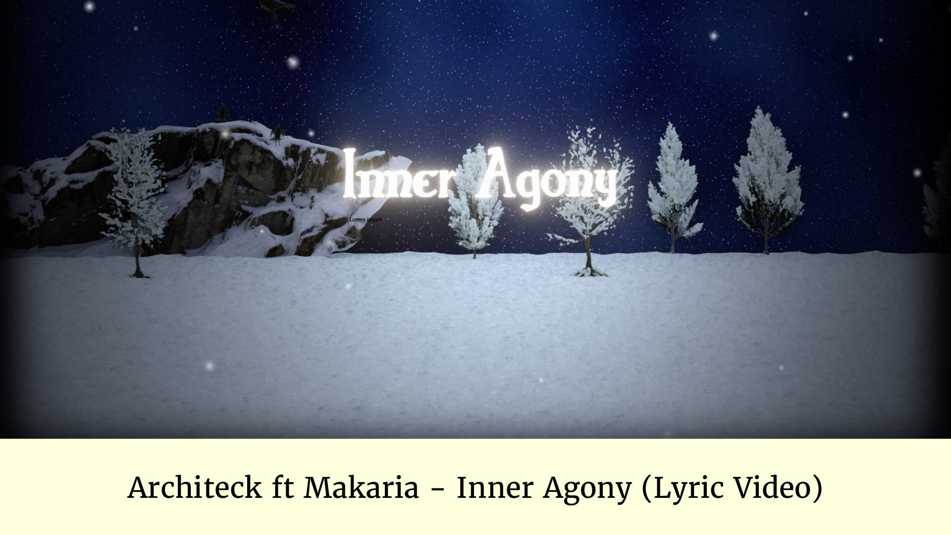 Inner Agony Lyric Video