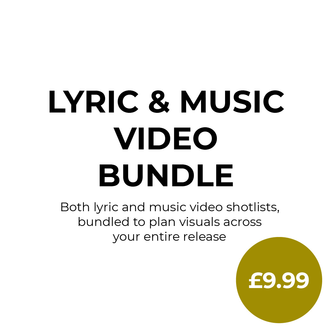 Lyric & Music Video Shotlist Bundle Main