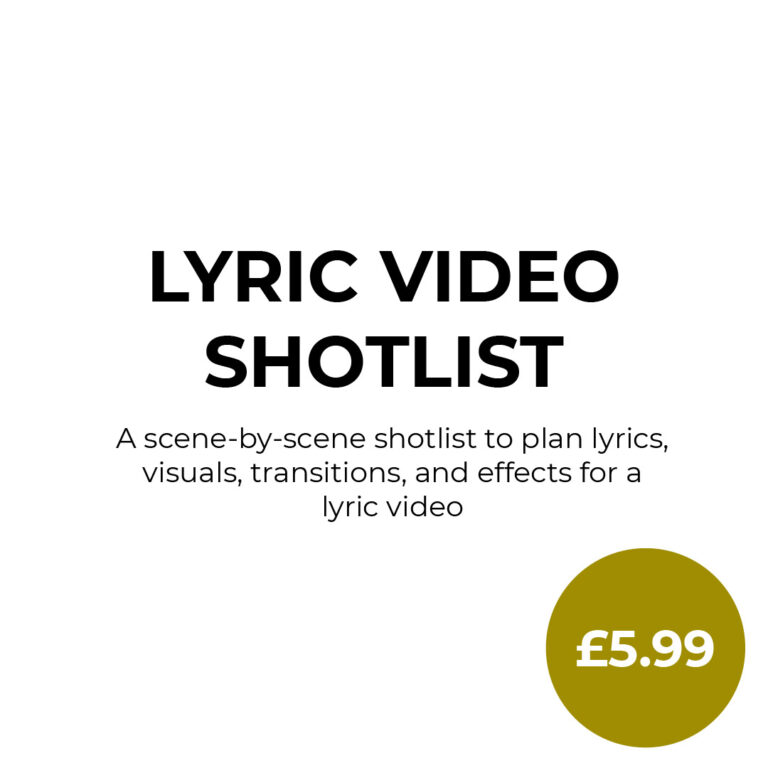 Lyric Video Shotlist Main