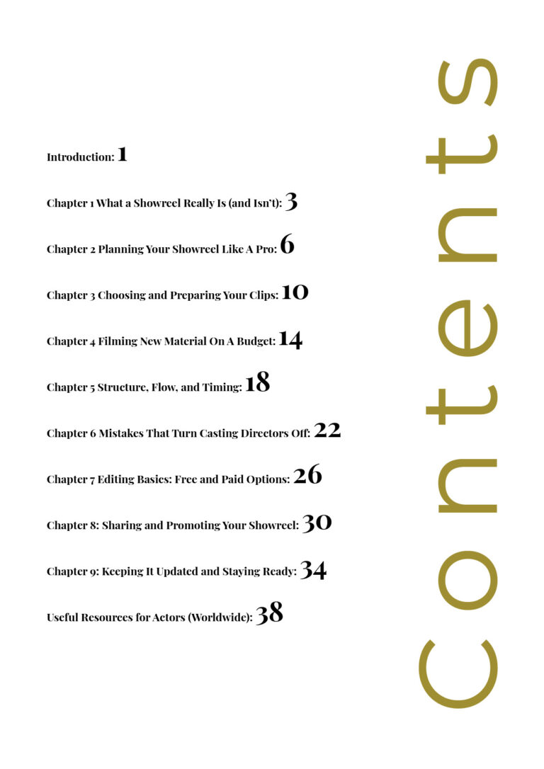 The Perfect Showreel A Practical Guide for New & Emerging Actors3