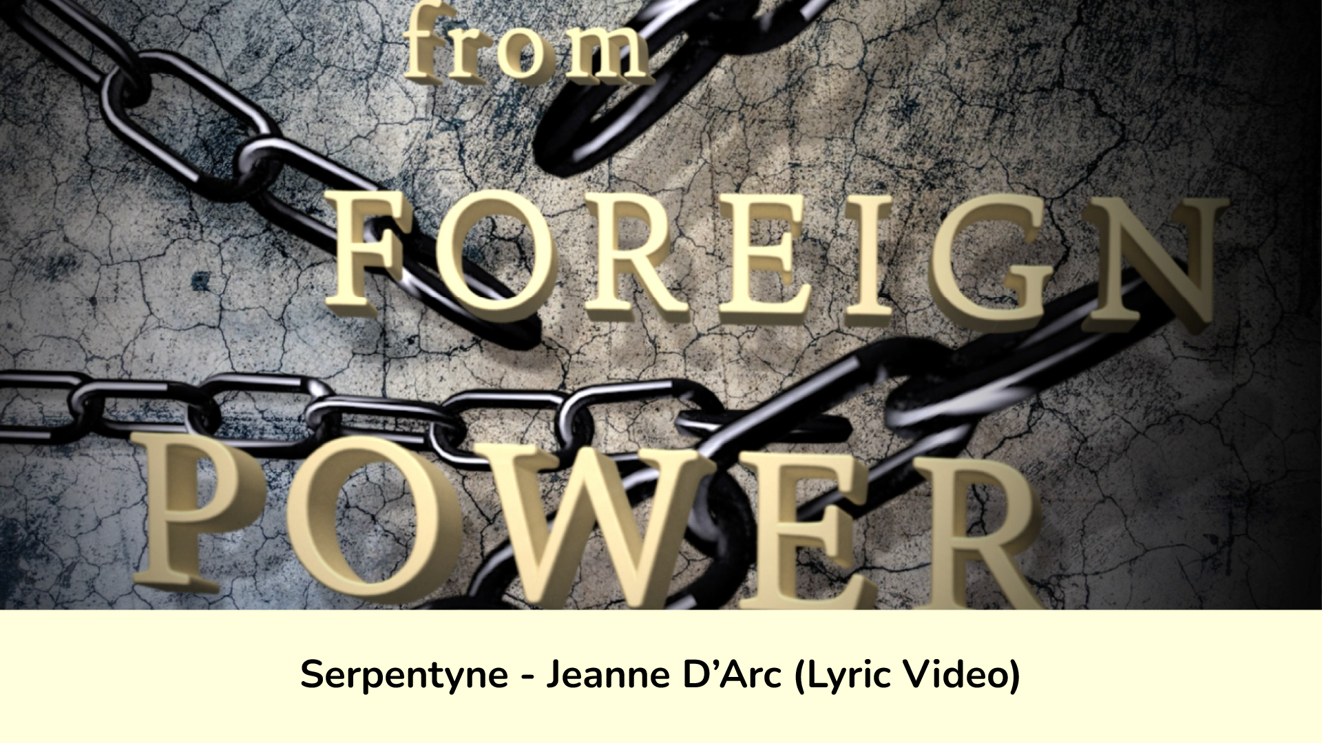 Music Visuals Serpentyne Jeanne D'Arc