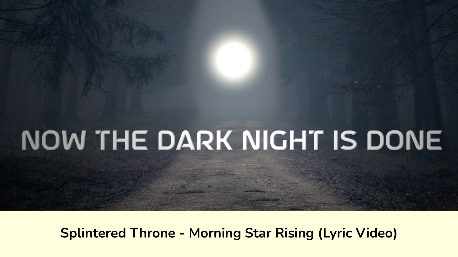 Music Visuals Splintered Throne Morning